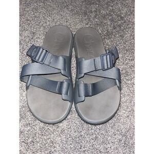 Chaco Chillos‎ Slide Sandals Sparrow Women's Size 8 Gray Slides Adjustable